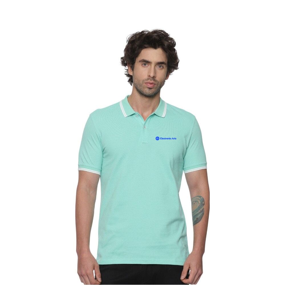 Allen Solly Polo T-shirt Men- Turquoise Green